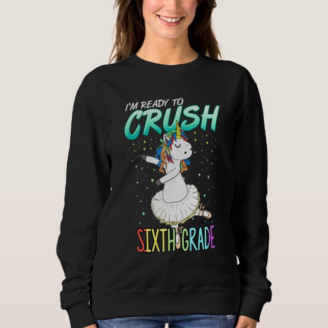 Sudadera 6.ª bailarina de ballet de Unicornio Crush Si (Anverso)