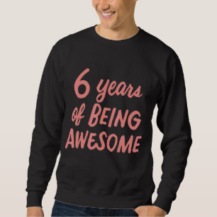 Sudadera 6.ª Chica De Cumpleaños Niños Jóvenes De 6 Años De