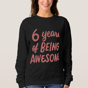 Sudadera 6.ª Chica De Cumpleaños Niños Jóvenes De 6 Años De