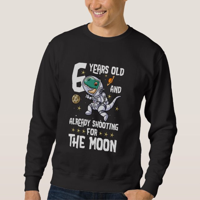 Sudadera 6.º cumpleaños Astronauta Niños astronautas Cumple (Anverso)