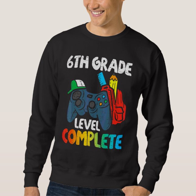 Sudadera 6.º Grado Completado El Último Día De Graduación E (Anverso)