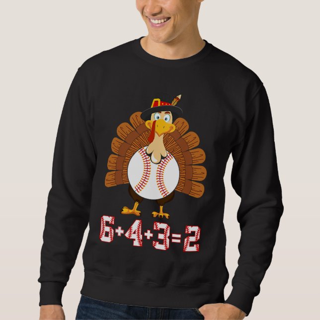 Sudadera 6+4+3 2 Baseball Turkey Thanksgiving 643 double pl (Anverso)