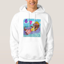 Sudadera 6 7 Dachshund beach bum on float