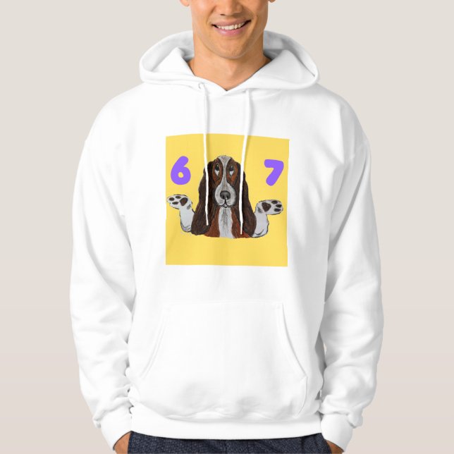 Sudadera 6 7 Funny Crazy Doggie (Anverso)