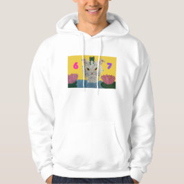 Sudadera 6 7 Mad Cat with frog on its head
