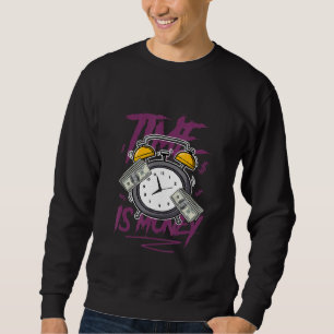 Sudadera 6 Bordeaux Tee Time Es Money Streetwear Retro Bord