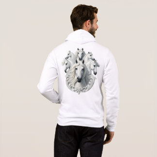 Sudadera 6 caballos blancos