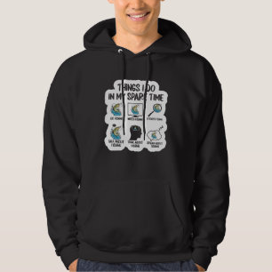 Sudadera 6 cosas que hago en mi tiempo libre pescador hombr