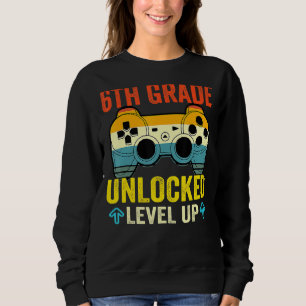 Sudadera 6 Grado Desbloqueado Nivel Arriba Video Gamer De N