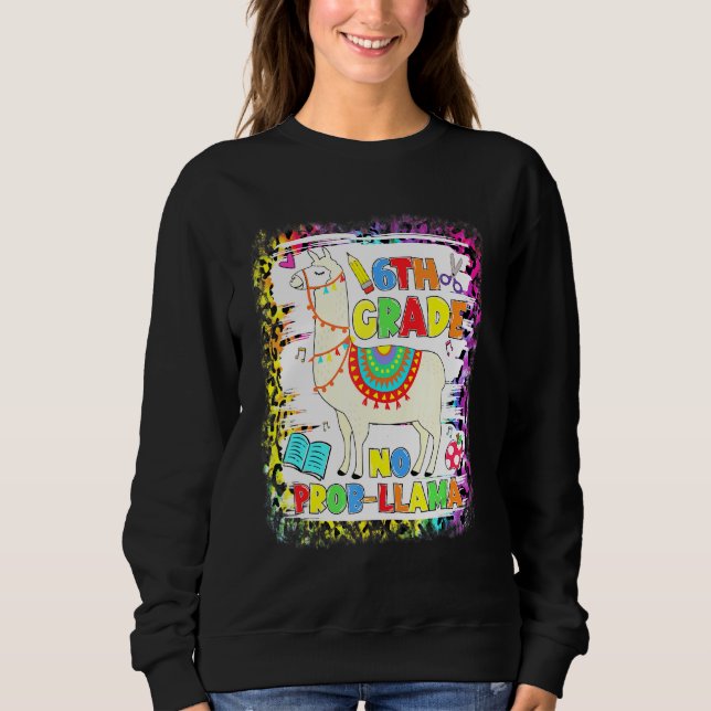 Sudadera 6° grado No Prob-Llama Estudiante Primer Día (Anverso)