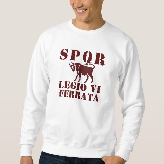 Sudadera 6ta Ferrata ropa romana de la legión de 06 Julio (Anverso)