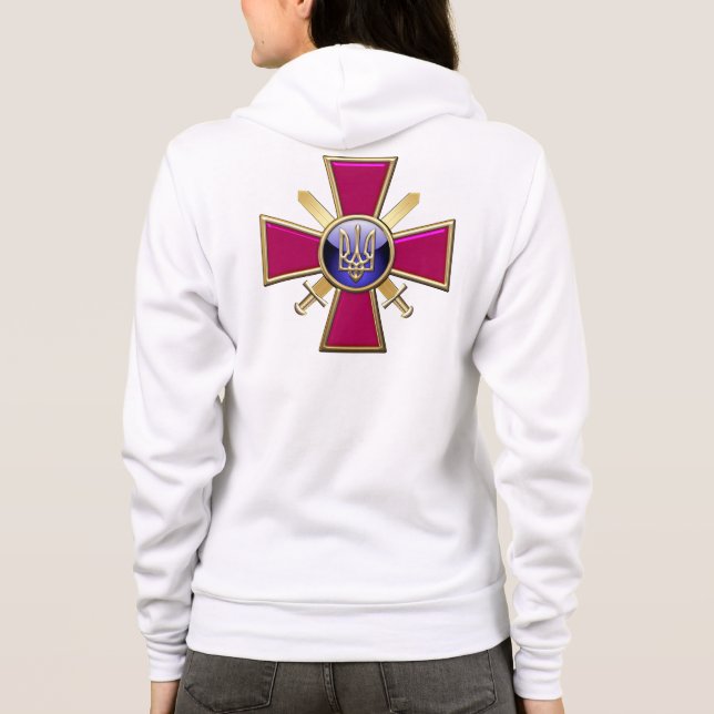 Sudadera [700] Emblema de las fuerzas terrestres ucranianas (Reverso)