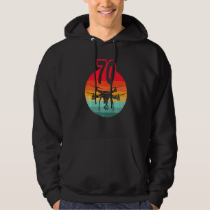 Sudadera 70.º Cumpleaños I Drones de control remoto retro c