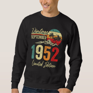 Sudadera 70 años de antigüedad Vintage septiembre 1952  70