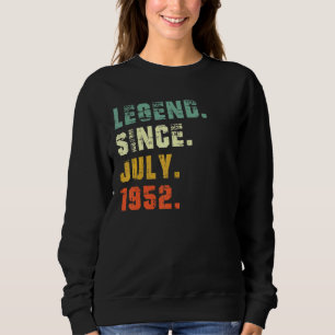 Sudadera 70 años de edad, 70 años, leyenda de cumpleaños de