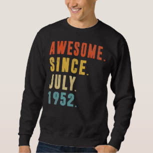 Sudadera 70 años de edad increíble desde julio de 1952 70º