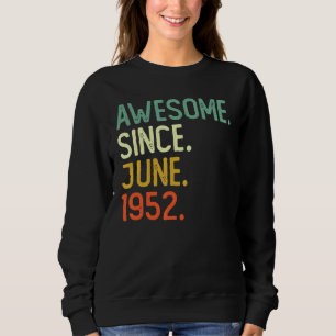 Sudadera 70 años de edad increíble desde junio de 1952 70º