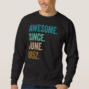 Sudadera 70 años de edad increíble desde junio de 1952 70º 