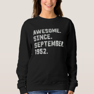 Sudadera 70 años de edad increíble desde septiembre de 1952