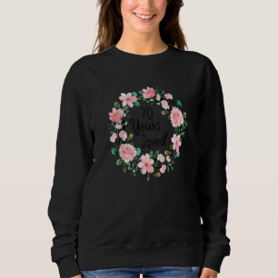 Sudadera 70 años hombres queridos mujeres 7 años Floral 70t