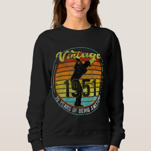 Sudadera 70 años y aún se acerca el 70 aniversario de Funny