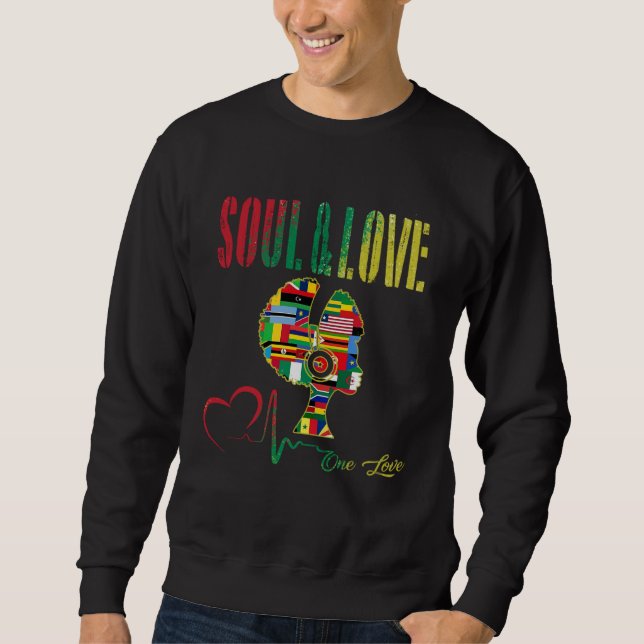 Sudadera 70s Funk Afro Soul Boogie Dance Love Train Funky P (Anverso)