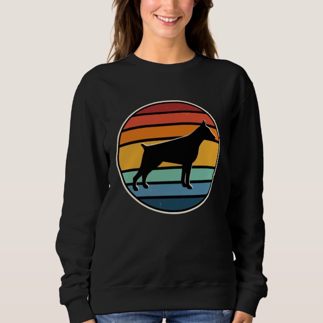Sudadera 70s Retro Vintage Doberman (Anverso)