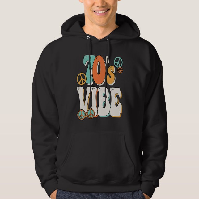 Sudadera 70's Vibe Costume 70s Party Outfit Groovy Hippie P (Anverso)