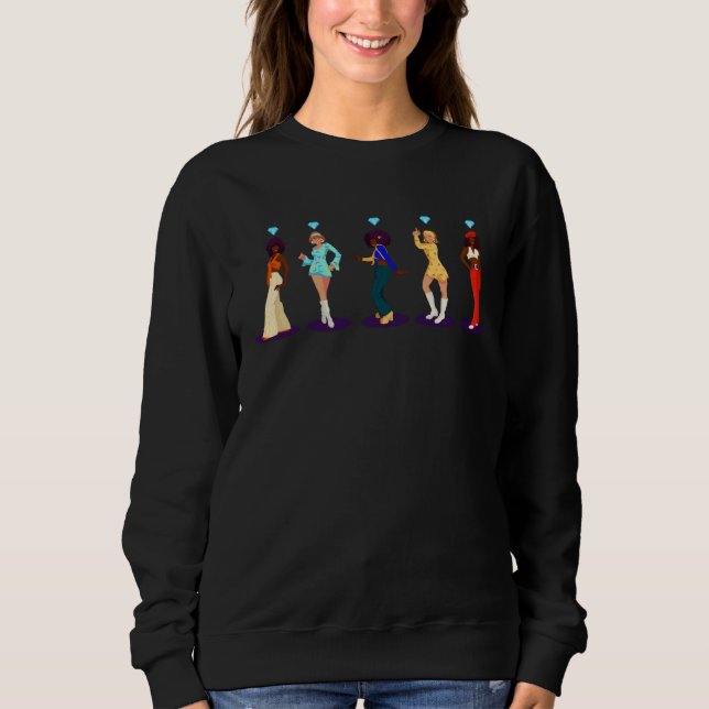 Sudadera 70s women characters (Anverso)