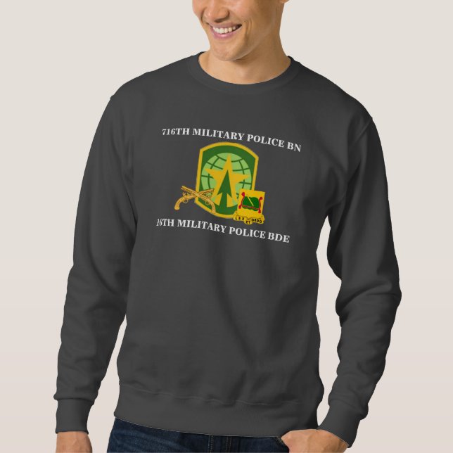 Sudadera 716TH CAMISETA del BATALLÓN de la POLICÍA MILITAR (Anverso)