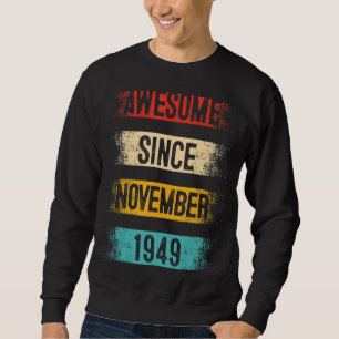 Sudadera 73 años de edad alucinante desde noviembre de 1949