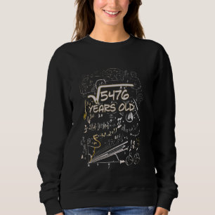 Sudadera 74.ª raíz cuadrada de cumpleaños de 5476 74 años