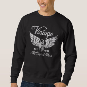 Sudadera 75 Aniversario Est 1947 Volante de motocicleta de