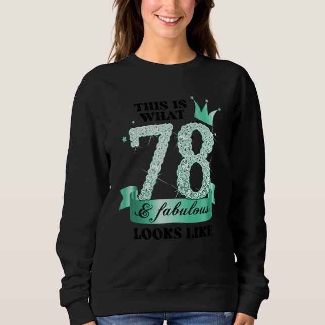 Sudadera 78 & Fabulous I Turquoise White Party Group Photo  (Anverso)
