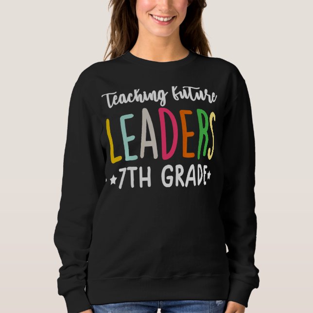 Sudadera 7.ª Maestra Enseñando Futuros Líderes (Anverso)
