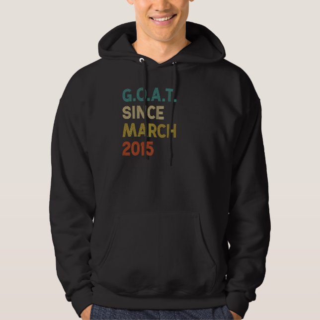 Sudadera 7.º cumpleaños Cabra de 7 años desde marzo de 2015 (Anverso)