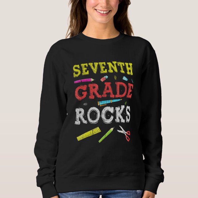 Sudadera 7.º Grado Se Remonta A La Maestra Escolar (Anverso)