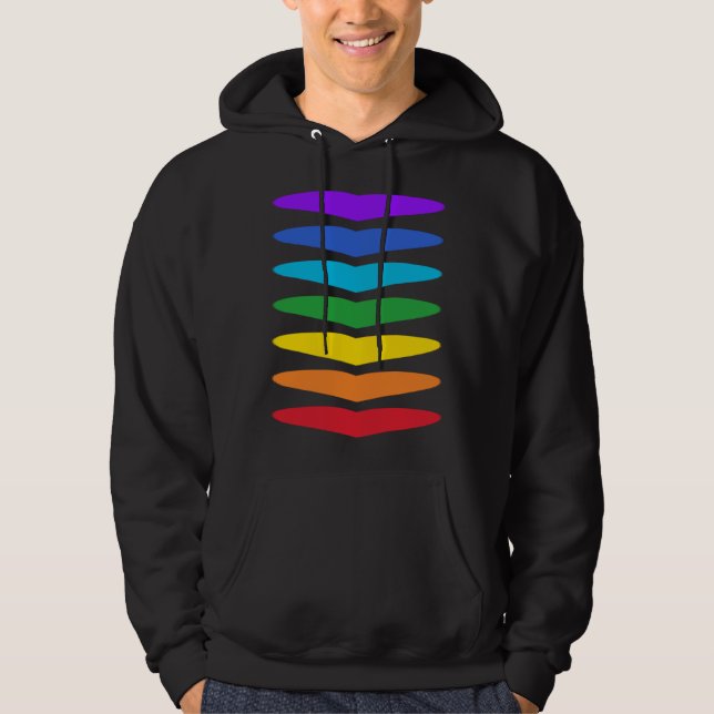 Sudadera 7 Chakra Hearts Energy System Chakras Colours Kund (Anverso)