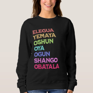 Sudadera 7 Siete Poderes Africanos Orisha Santeria Cuba Rel