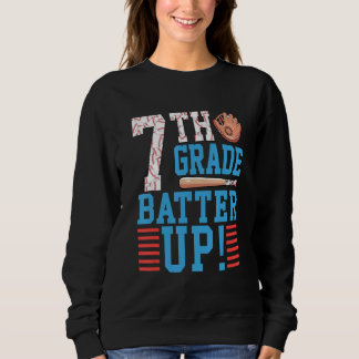 Sudadera 7th Grade Back To School 7th Grade Batter Up Baseb