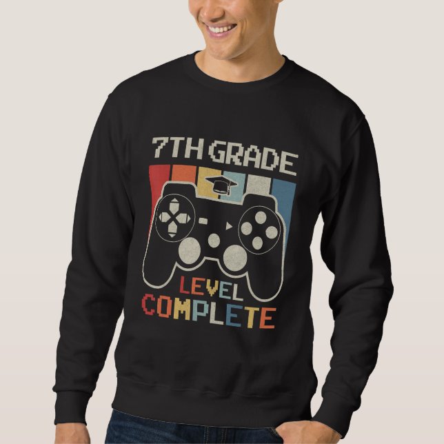 Sudadera 7th Grade Level Complete Game Controller Last Day  (Anverso)