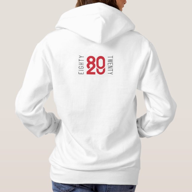 Sudadera 8020 Mujeres Hoodie (rojo) (Reverso)