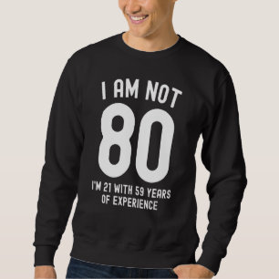 Sudadera 80.ª natalidad Hombres Mujeres Vintage 80 años