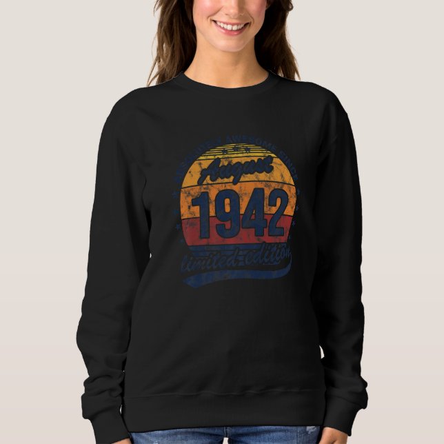 Sudadera 80.º Cumpleaños Absolutamente Atractivo Vintage 19 (Anverso)