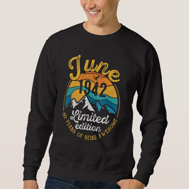 Sudadera 80 años de edad increíble desde junio de 1994 (Anverso)