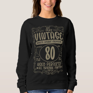 Sudadera 80 Años De Edad Vintage Perfectamente Est 1942