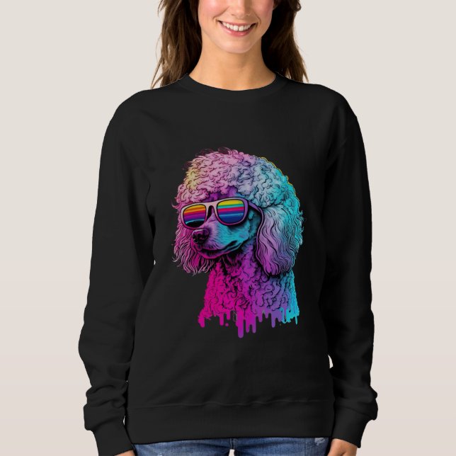 Sudadera 80s Retro with Poodle Aesthetic (Anverso)