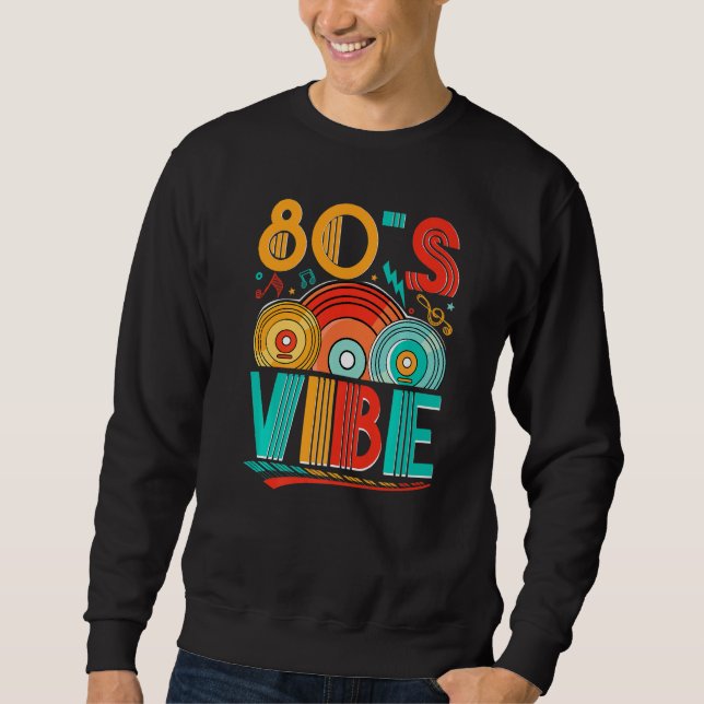 Sudadera 80s Vibe CD 80s Music 1980s Generation Retro eight (Anverso)