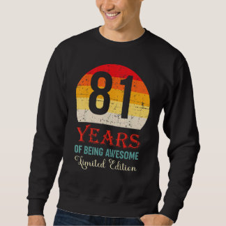Sudadera 81 Años De Ser Sorprendente 81º Cumpleaños