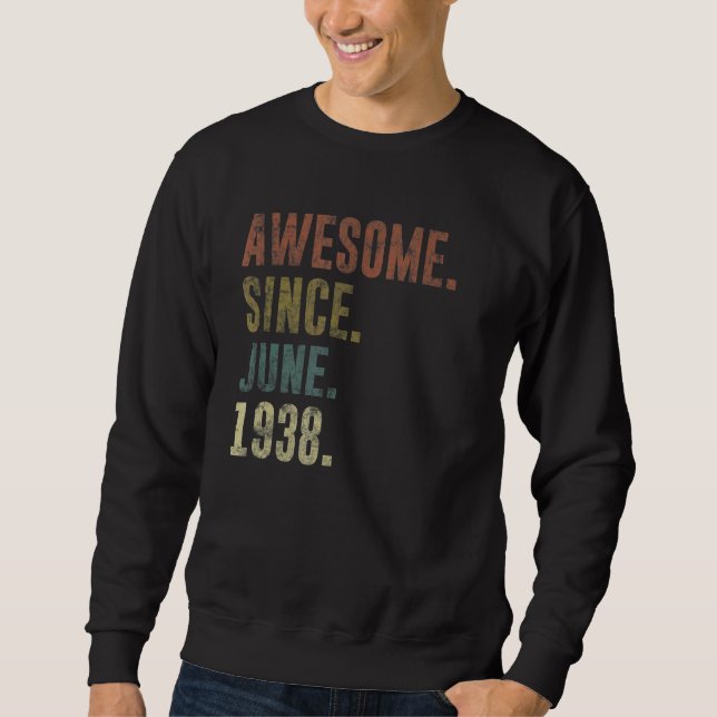 Sudadera 84.ª cosecha de cumpleaños desde junio de 1938 (Anverso)